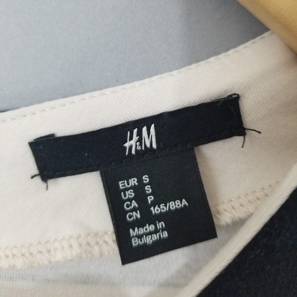 H&M Color Block Stripe Short Sleeve Shirt Dress S - Picture 7 of 7